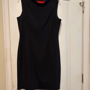 Tahari Classic Black Midi Dress